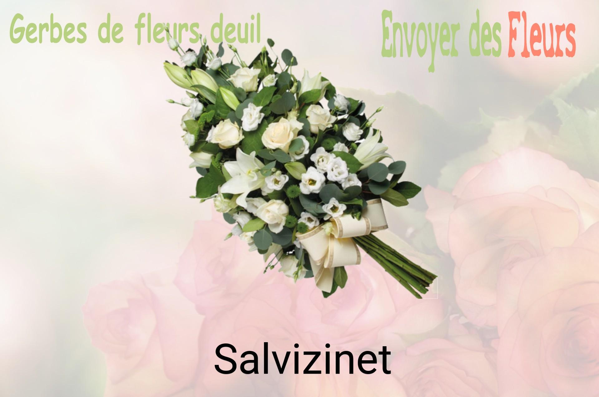 Gerbe de fleurs de deuil livrée à Salvizinet